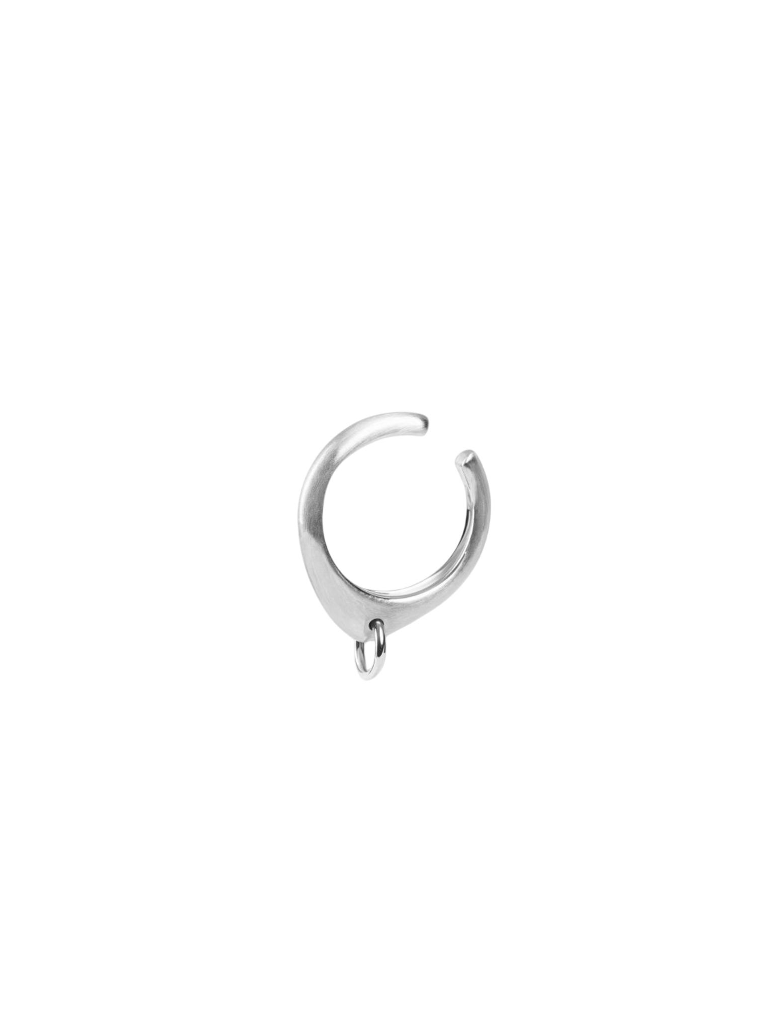 Thorn cuff, pierced, sterling silver